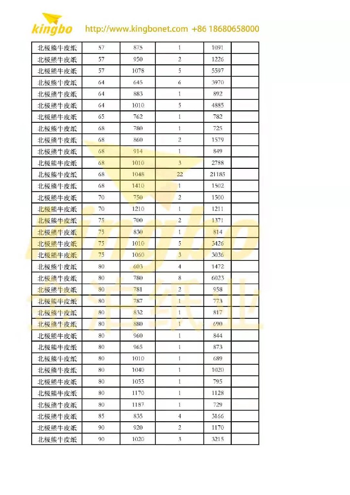 本色牛卡纸